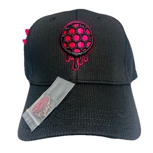 Bonk Golf Men’s Fitted Golf Hat w/Tee Holder & Magnetic Ball Marker Size - M-L